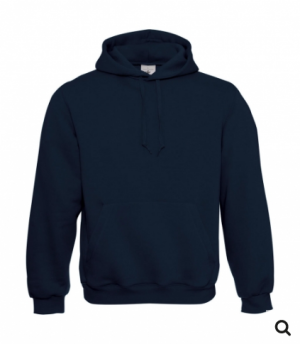 Hoodie mit dein Logo und Motiv in Navy-Blue